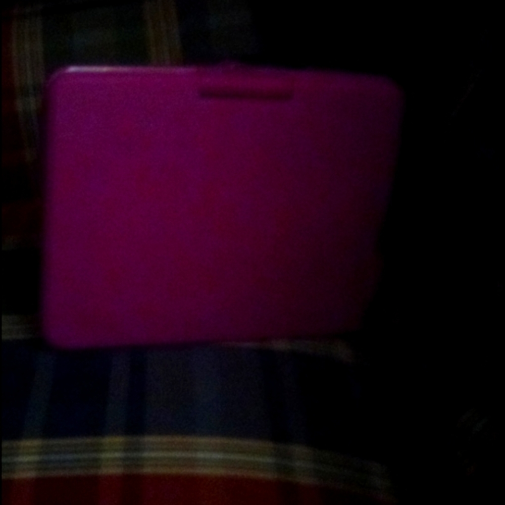 A portable DVD player